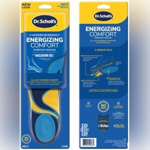 Dr. Scholl's Energizing Comfort Insoles Massaging Gel - Women’s NEW UNOPENED BOX